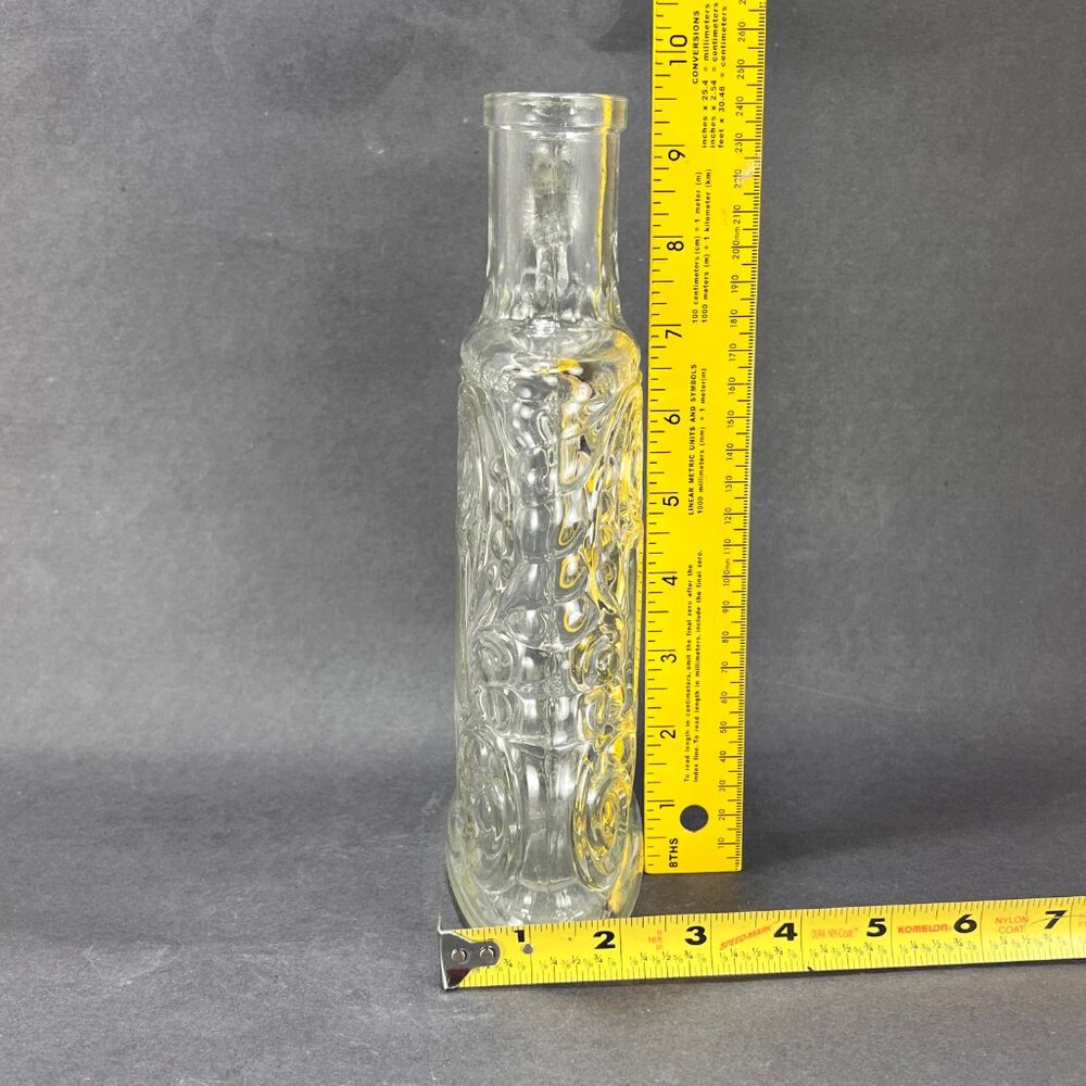 Vtg Old Forester KY Whiskey Bottle Decanter Kimble Glass Co Embossed Swirls 50s - Picture 16 of 16